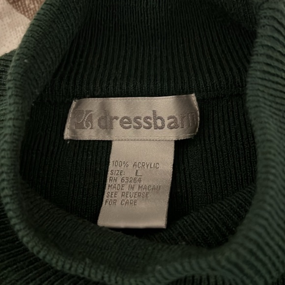 Totally 80’s mock neck green acrylic sweater - Large - Picture 7 of 9